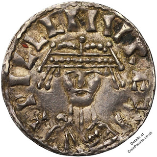 1066 Penny William I Bonnet Type Aegelric Obverse 1066 Penny William I Bonnet Type Aegelric Obverse