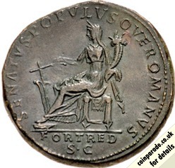 114AD Sestertius Emperor Trajan 114AD Sestertius Emperor Trajan