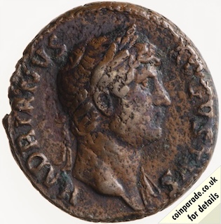 125AD As Emperor Hadrian Obverse 125AD As Emperor Hadrian Obverse