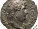 125AD Silver Denarius Emporer Hadrian Obverse