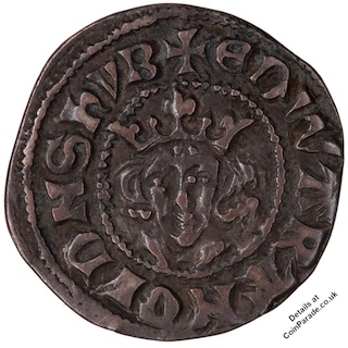 1310-1314 Penny Class XI Bury St Edmunds Edward II Obverse 1310-1314 Penny Class XI Bury St Edmunds Edward II Obverse