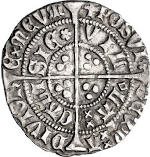 1430-1431 Half-Groat Henry VI 1862 Reverse 1430-1431 Half-Groat Henry VI 1862 Reverse