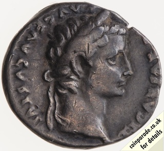 14AD-37AD Denarius Tiberius Obverse 14AD-37AD Denarius Tiberius Obverse