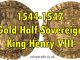 1544-1547 Gold Half-Sovereign