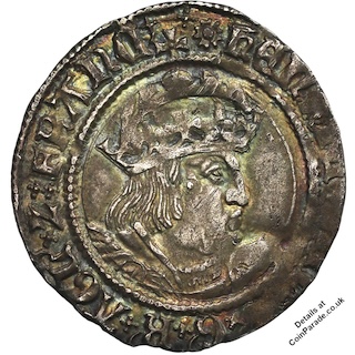 1544 Groat Henry VIII Second head Laker bust Obverse RM 1544 Groat Henry VIII Second head Laker bust Obverse RM