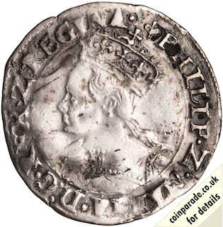1553-1558 Groat Mary I Obverse 1553-1558 Groat Mary I Obverse
