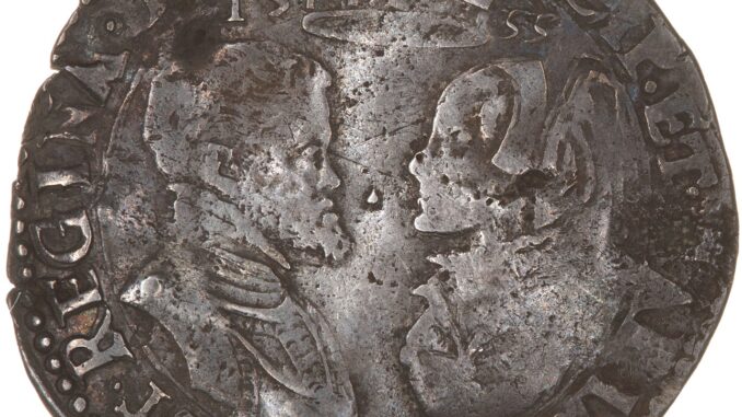 1555 Shilling Philip Mary 2501 Obverse MV