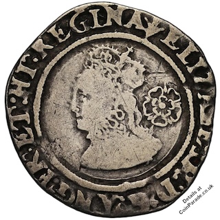 1565 Sixpence Obverse