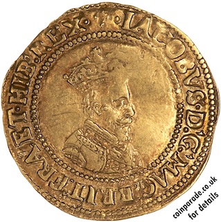 1604 1605 Crown Gold James I Obverse MV