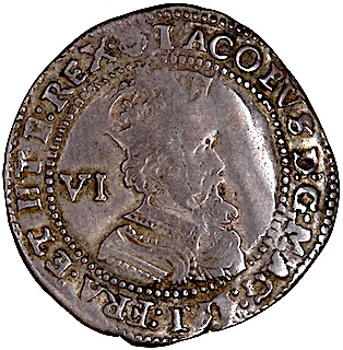 1621 Sixpence James I 2670 Obverse MV