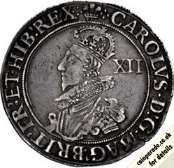 1630-31 Charles I Shilling Obverse 1630-31 Charles I Shilling Obverse
