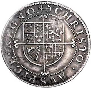 1638 1639 Sixpence Charles I Reverse 1638 1639 Sixpence Charles I Reverse