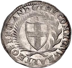 1651 Shilling Commonwealth Obverse 1651 Shilling Commonwealth Obverse