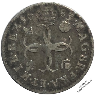 1683 Fourpence Charles II Reverse 1683 Fourpence Charles II Reverse