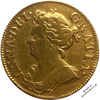 1714 Guinea Anne Obverse GRATIA 1714 Guinea Anne Obverse GRATIA