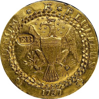 1787 Brasher Doubloon Obverse