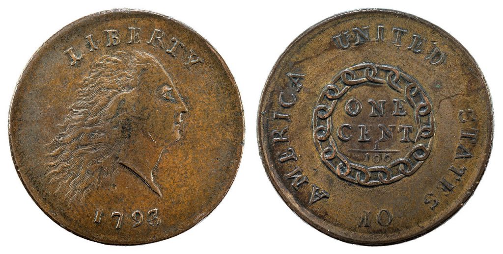 1793 Flowing Hair Chain Cent - National Museum of American History