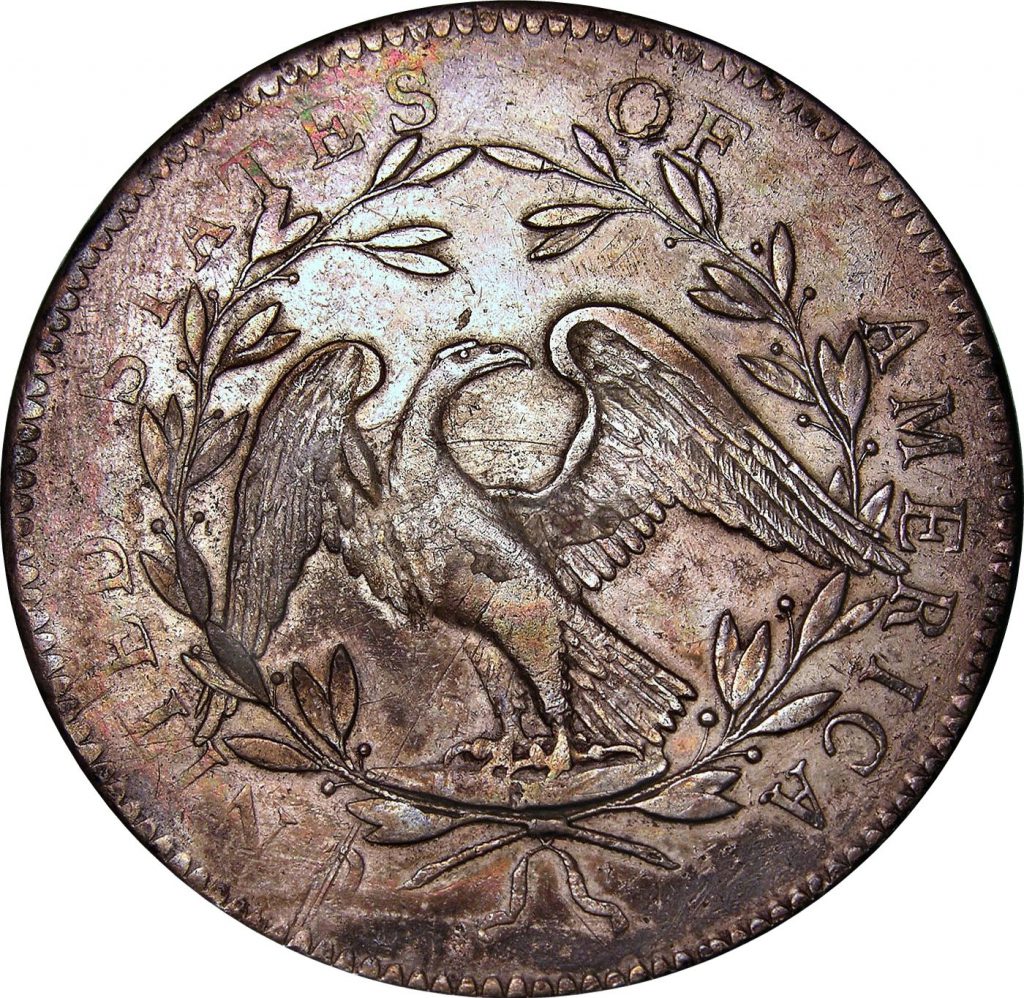 1794 Flowing Hair Dollar Reverse
