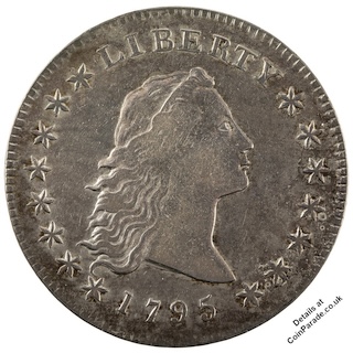1795 Flowing Hair Dollar Obverse CC-NNC-NMAH 1795 Flowing Hair Dollar Obverse CC-NNC-NMAH