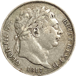 1817 Sixpence George III Obverse MJH