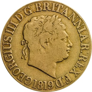 1819 Sovereign Obverse 1819 Sovereign Obverse