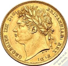 1822 Sovereign Obverse 1822 Sovereign Obverse