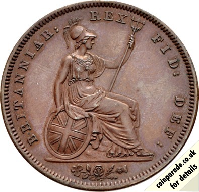 1826 Penny George IV Reverse 1826 Penny George IV Reverse