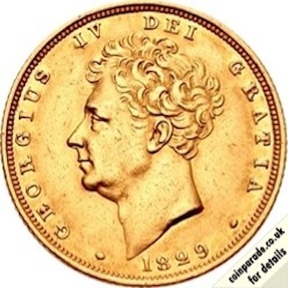 1829 Sovereign Obverse 1829 Sovereign Obverse