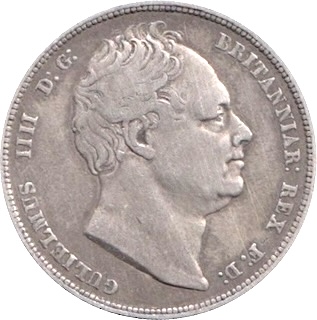 1834 King George IIII Half Crown Obverse 1834 King George IIII Half Crown Obverse