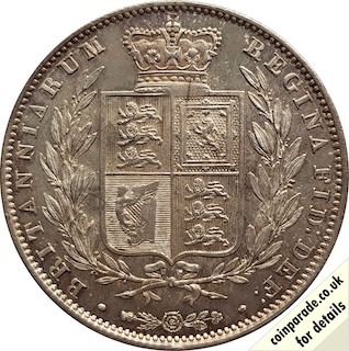 1842 Halfcrown Reverse