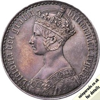 1847 Gothic Crown Obverse 1847 Gothic Crown Obverse