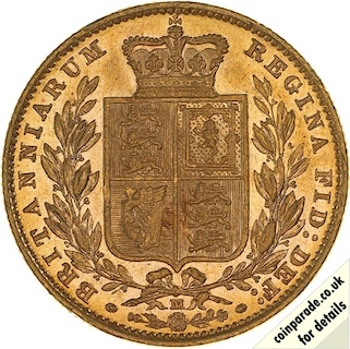 1882 Sovereign Melbourne Reverse 1882 Sovereign Melbourne Reverse