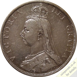 1888 Double Florin Obverse 1888 Double Florin Obverse