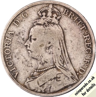1892 Crown Victoria Obverse RM 1892 Crown Victoria Obverse RM