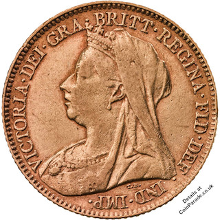1897 Gold Half-Sovereign Victoria Obverse