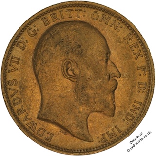 1906 Gold Sovereign Sydney Obverse 1906 Gold Sovereign Sydney Obverse
