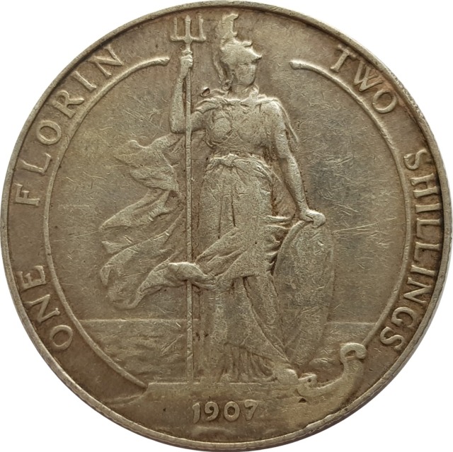 1907 Florin Reverse MJH