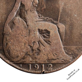 1912 H Penny George V Exergue