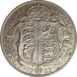 1923 Halfcrown Reverse 1923 Halfcrown Reverse