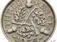 1935 Silver Threepence George V Reverse