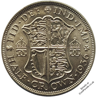 1936 Half-Crown Reverse 1936 Half-Crown Reverse