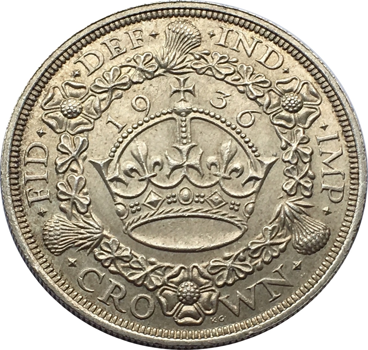 1936 Wreath Crown Reverse