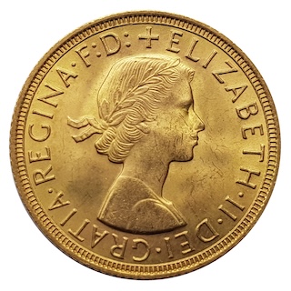 1959 Sovereign Obverse