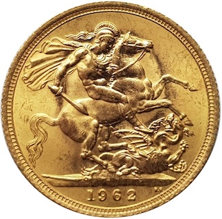 1962 Sovereign reverse 1962 Sovereign reverse