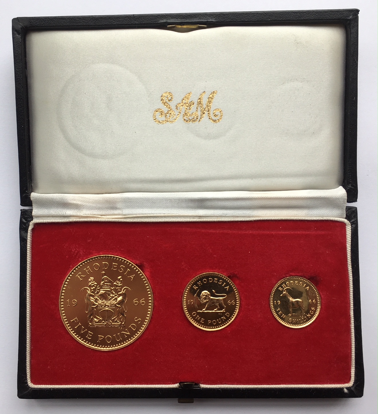1966 Rhodesia Gold Set