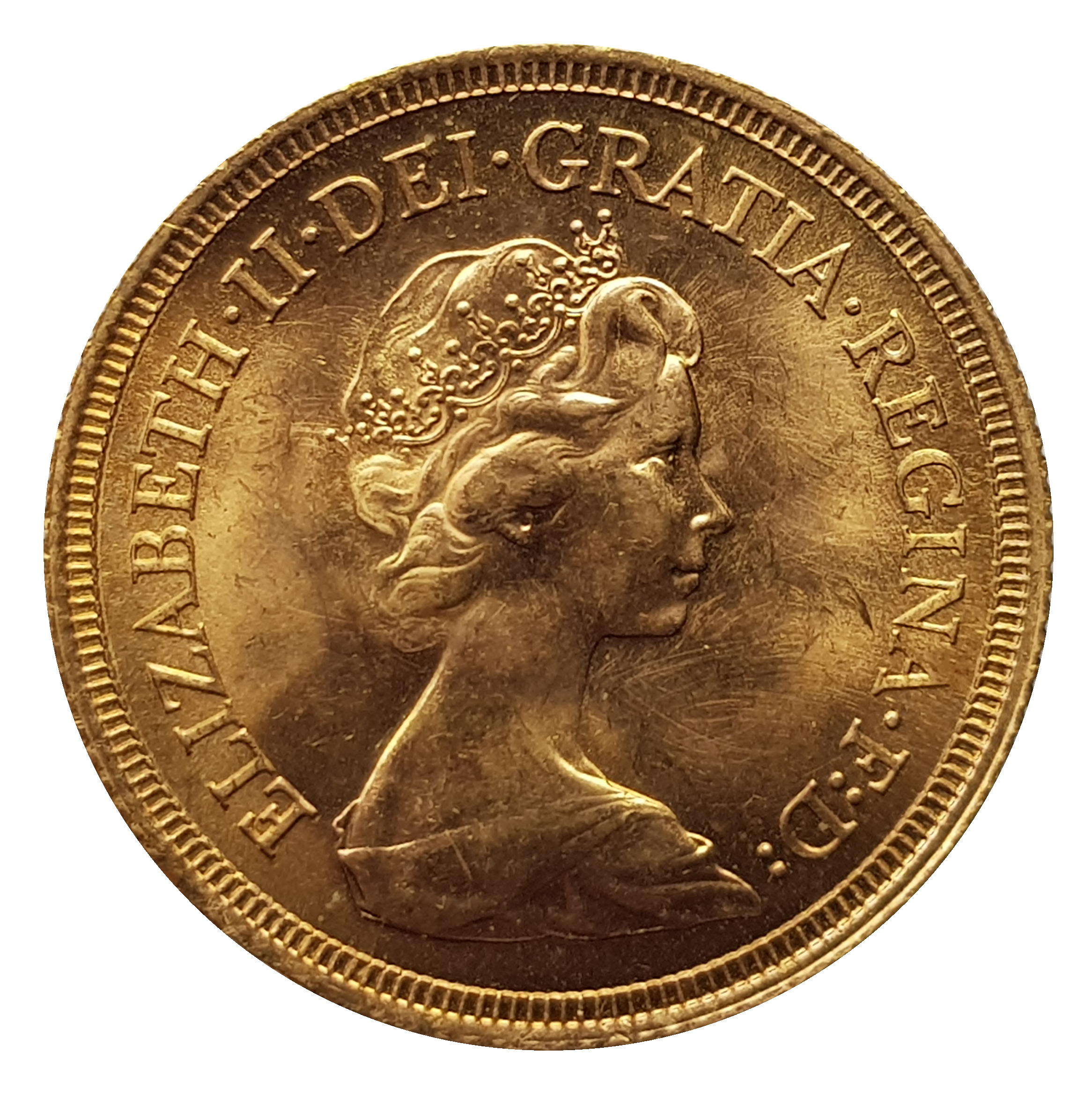 1974 Sovereign Obverse