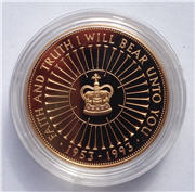1993 Gold Proof 'Coronation' Crown Reverse