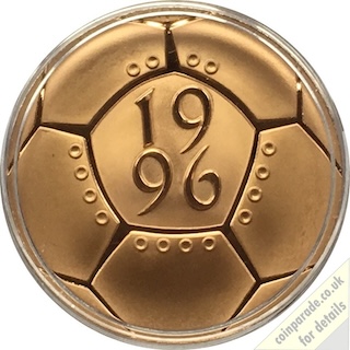 1996 Gold Two Pound Football Reverse 1996 Gold Two Pound Football Reverse