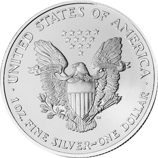 2002 American Eagle Silver 1oz Reverse 2002 American Eagle Silver 1oz Reverse