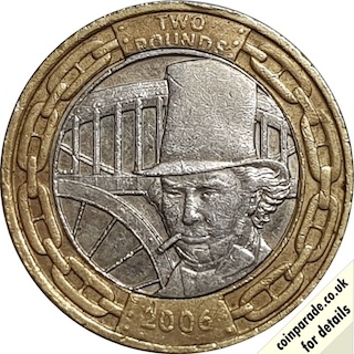 2006 Isambard Kingdom Brunel Two Pound
